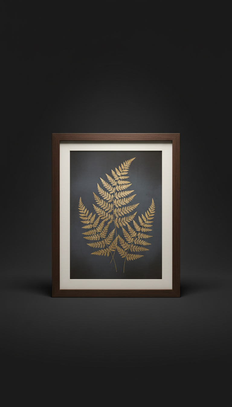 Golden Fern Study Open Edition Print