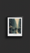 Framed Noir City Dusk Print